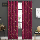 Premium Velvet Sprinkle Curtains - Maroon